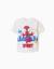 T-shirt en coton avec imprimé spidey Blanc 1 - vertbaudet enfant 