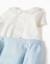 Combinaison 2-en-1 en coton et lin Bleu clair 4 - vertbaudet enfant 