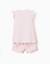 Pyjama en coton avec imprimés cœur et volants Rose clair 2 - vertbaudet enfant 