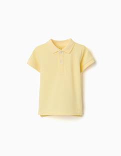 Polo en coton, à manches courtes, boutons  - vertbaudet enfant