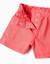 Short en sergé avec poches cargo et taille élastique Blanc+Rose 6 - vertbaudet enfant 