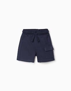 -Short cargo en molleton avec cordon de serrage