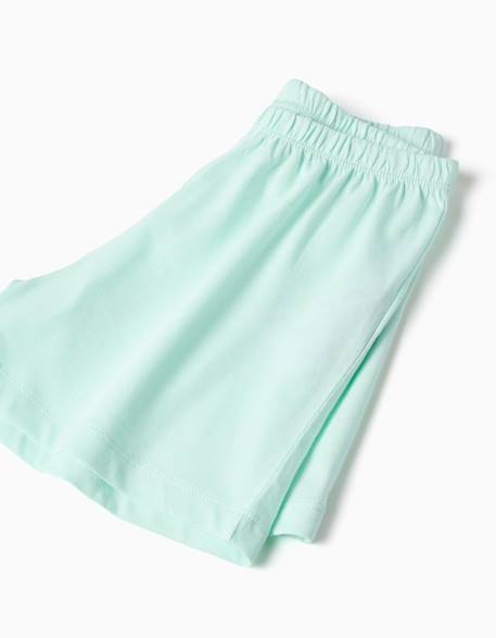 Pyjama en coton à manches courtes et imprimé cœur Blanc 4 - vertbaudet enfant 