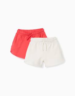 Lot de 2 shorts en coton avec cordon de serrage  - vertbaudet enfant