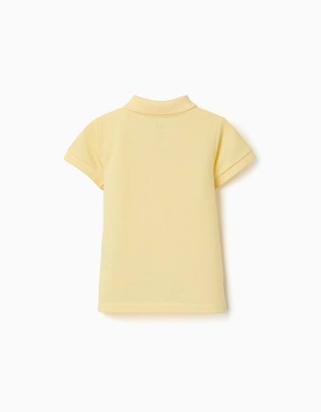 Polo en coton, à manches courtes, boutons Blanc+Bleu+Jaune clair+Orange sombre 10 - vertbaudet enfant 