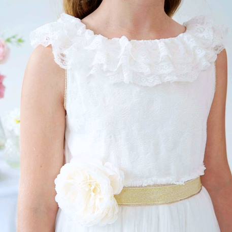 Robe cérémonie  longue    éléonaure Blanc ivoire 6 - vertbaudet enfant 
