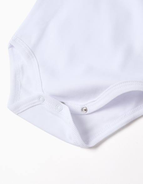 Lot de 4 bodies à emmanchures us Blanc 4 - vertbaudet enfant 