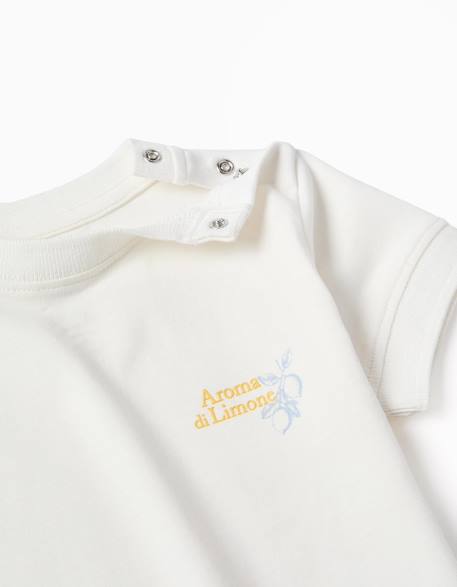 T-shirt en coton avec imprimé aroma di limone Blanc 3 - vertbaudet enfant 