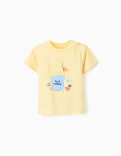 -T-shirt en coton avec imprimé poisson 3d