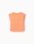 T-shirt en coton avec imprimé soleil et palmiers Orange 2 - vertbaudet enfant 