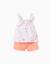 Débardeur à motif de plage + short en coton Blanc 2 - vertbaudet enfant 