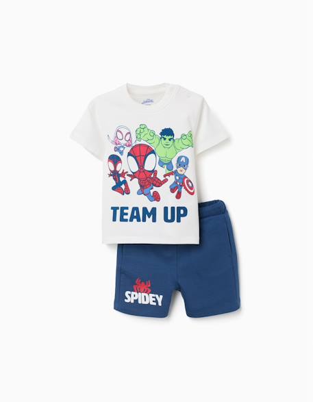 Bébé-T-shirt + short avec imprimé spidey & friends