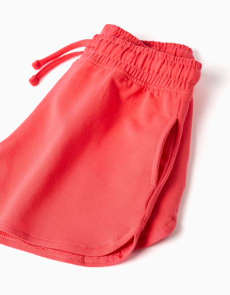 Lot de 2 shorts en coton avec cordon de serrage Jaune clair+Rose 7 - vertbaudet enfant 