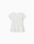 T-shirt en coton avec ourlet à volants Blanc+Jaune clair+Rose 2 - vertbaudet enfant 