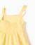 Robe sans manches en coton avec algues brodées Jaune clair 3 - vertbaudet enfant 