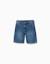 Short en jean midi avec cinq poches Bleu+Bleu foncé 1 - vertbaudet enfant 
