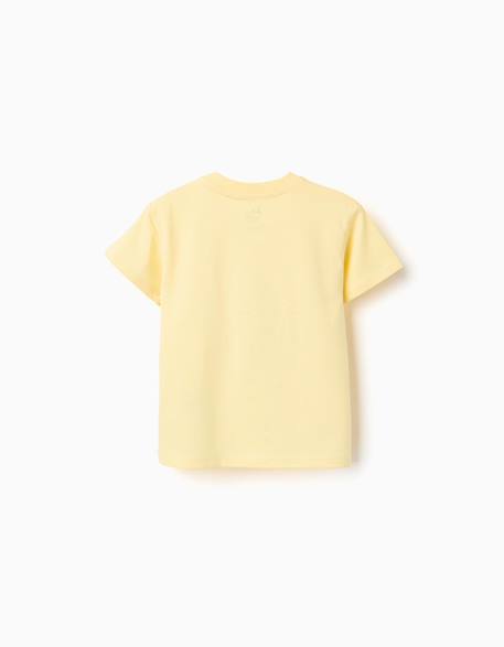 T-shirt en coton avec imprimé poisson 3d Bleu clair+Jaune clair 7 - vertbaudet enfant 