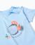T-shirt en coton avec imprimé poisson 3d Bleu clair+Jaune clair 3 - vertbaudet enfant 
