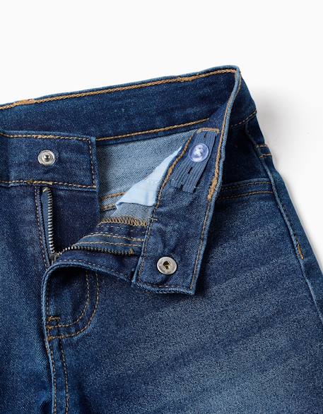 Short en jean midi avec cinq poches Bleu+Bleu foncé 7 - vertbaudet enfant 
