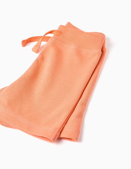 Short en molleton avec cordon de serrage Bleu foncé+Gris clair+Orange sombre 9 - vertbaudet enfant 