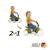 Porteur pour enfants, 1+ ans, go² retro rose Green+Pink 4 - vertbaudet enfant 