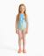 Maillot de bain avec imprimé marin et paillettes Bleu clair 1 - vertbaudet enfant 