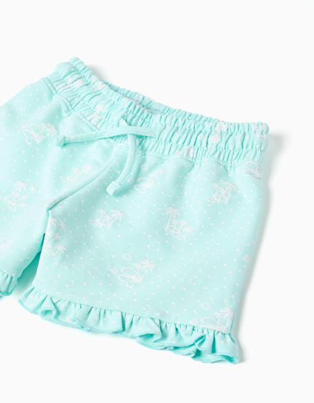 T-shirt en coton + short avec imprimé palmiers Blanc 4 - vertbaudet enfant 