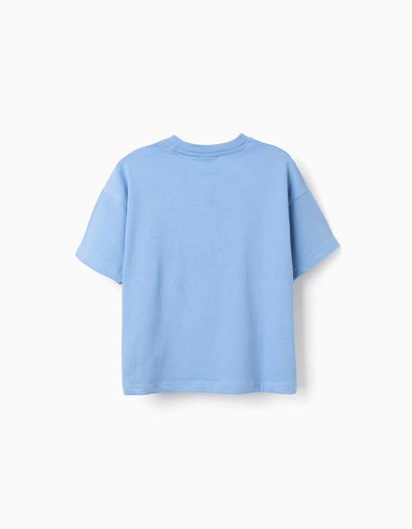T-shirt en coton avec imprimé sonic sur le devant Bleu clair 2 - vertbaudet enfant 