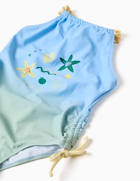 Maillot de bain avec imprimé marin et paillettes Bleu clair 4 - vertbaudet enfant 