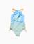 Maillot de bain avec imprimé marin et paillettes Bleu clair 2 - vertbaudet enfant 