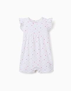 Combishort côtelé avec motif cœur  - vertbaudet enfant