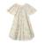Robe cérémonie  fleurie   à manches papillon  butterfly Jaune pale 1 - vertbaudet enfant 