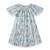 Robe cérémonie  fleurie   à manches papillon  butterfly Bleu clair 1 - vertbaudet enfant 