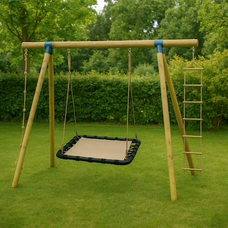 Tapis volant pour portique balançoire 1,9 m - 2,5 m pour enfants Noir 5 - vertbaudet enfant 