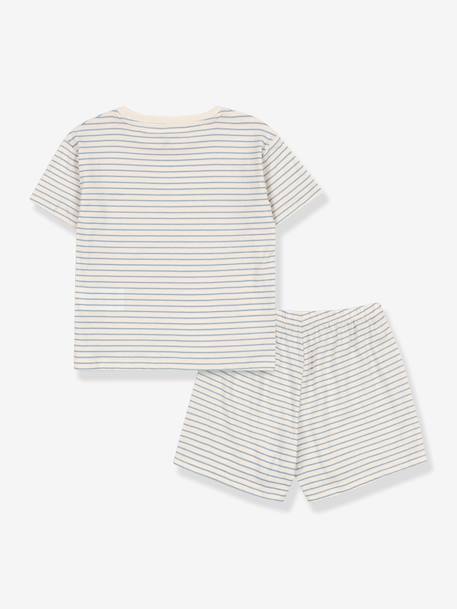 Ensemble t-shirt short enfant bleu ciel+rouge 2 - vertbaudet enfant 
