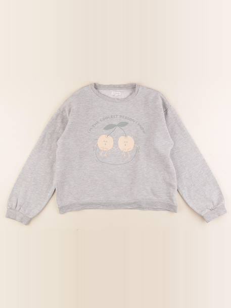 Sweat - 10 ans Gris 1 - vertbaudet enfant 