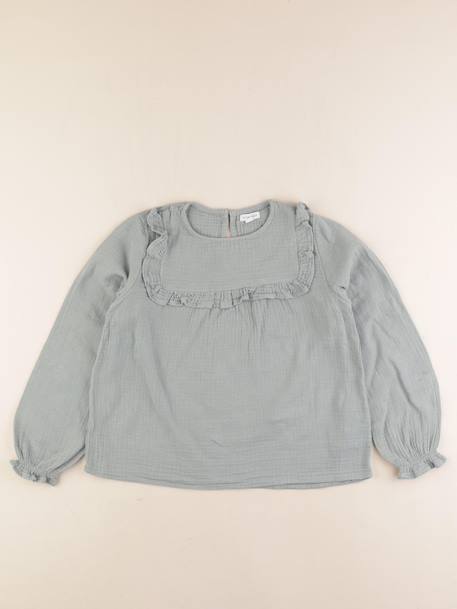 Blouse - 10 ans Vert 1 - vertbaudet enfant 