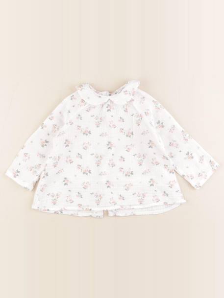 Blouse - 9 mois Blanc 1 - vertbaudet enfant 
