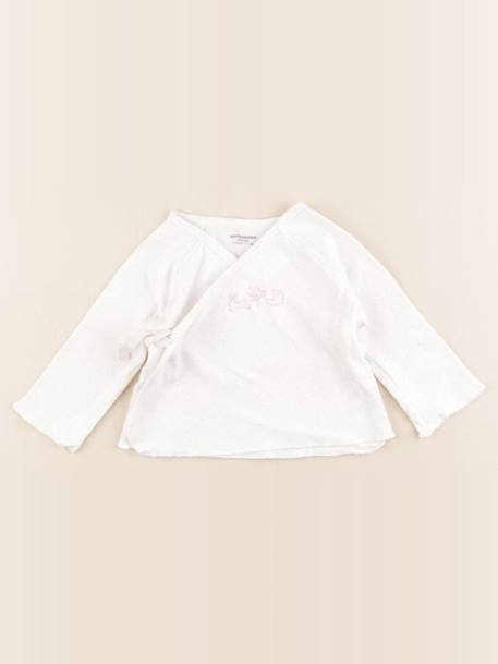 Tee-shirt - 9 mois Blanc 1 - vertbaudet enfant 