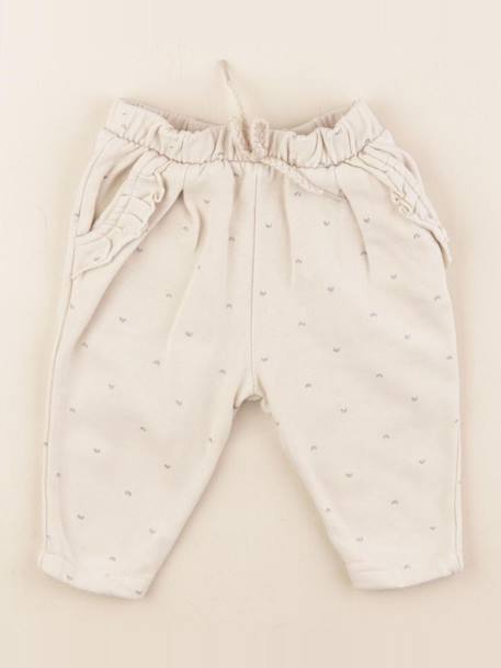 Pantalon - 6 mois Beige, argent 1 - vertbaudet enfant 