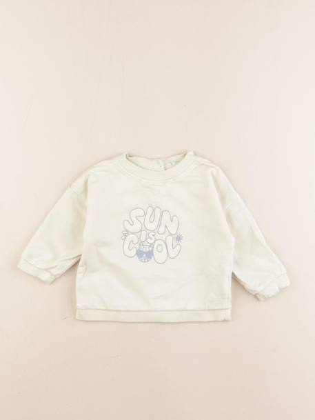 Sweat - 9 mois Jaune 1 - vertbaudet enfant 