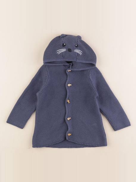 Gilet - 12 mois Bleu 1 - vertbaudet enfant 