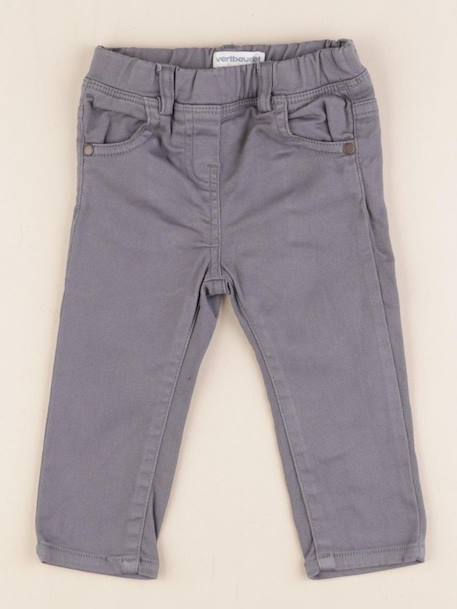Jegging - 9 mois Gris 1 - vertbaudet enfant 