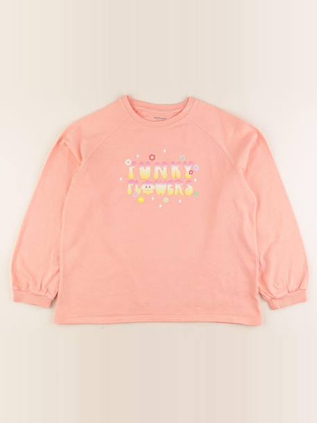 Sweat - 12 ans Rose 1 - vertbaudet enfant 