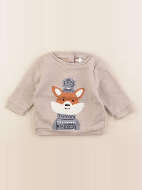 Sweat - 6 mois Beige 1 - vertbaudet enfant 