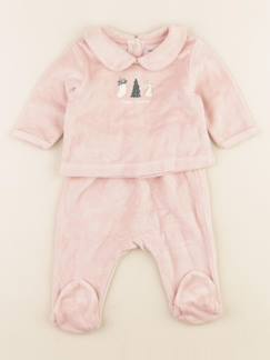 Seconde main-Fille-Pyjama velours - 1 mois