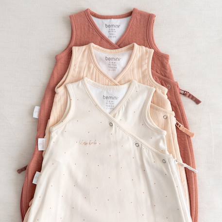 Gigoteuse sans manches été  - tog 0.5 jersey Art deco+Dots ecru+Flamingo+Heidi carmin+Heidi ocre+Heidi opalin+Mario turquoise+Mini lunar+Mini pudding+Mini stone+Mix grey+Piuma ecru+Stars ecru+Wouff noisette+Wouff spinach 9 - vertbaudet enfant 