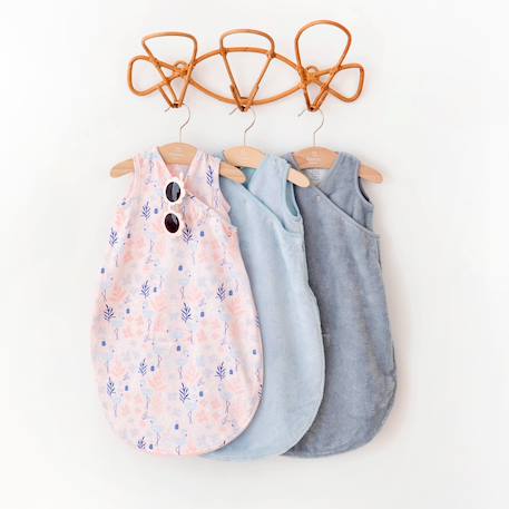 Gigoteuse sans manches été  - tog 0.5 jersey Art deco+Dots ecru+Flamingo+Heidi carmin+Heidi ocre+Heidi opalin+Mario turquoise+Mini lunar+Mini pudding+Mini stone+Mix grey+Piuma ecru+Stars ecru+Wouff noisette+Wouff spinach 14 - vertbaudet enfant 