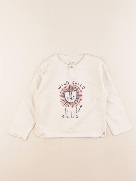 Tee-shirt - 36 mois Beige 1 - vertbaudet enfant 