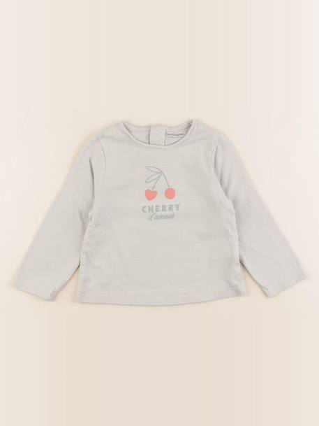 Tee-shirt - 12 mois Vert 1 - vertbaudet enfant 